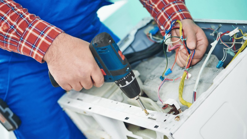 Altındağ Demirdöküm Demirdöküm çamaşır makinesi kart tamiri – Su almama arızası orijinal parça ile giderildi. - Teknik servis örneği